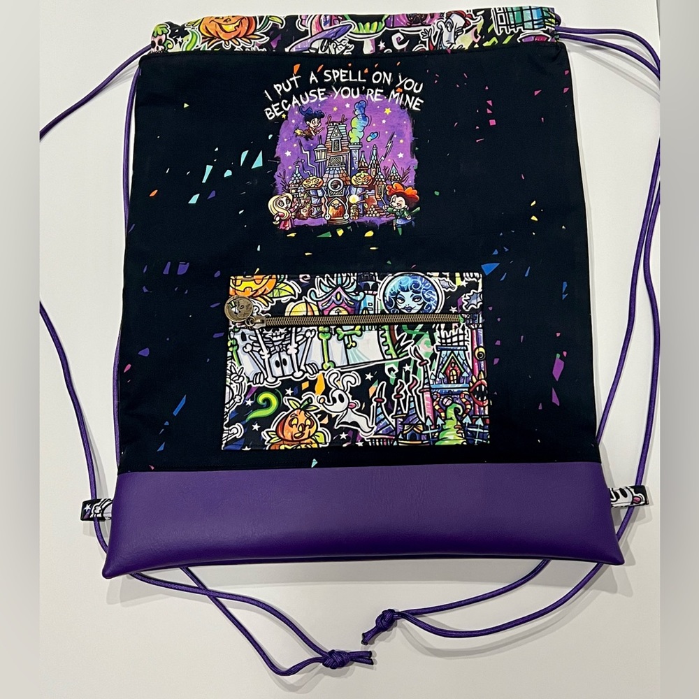 Halloween Characters Drawstring Backpack